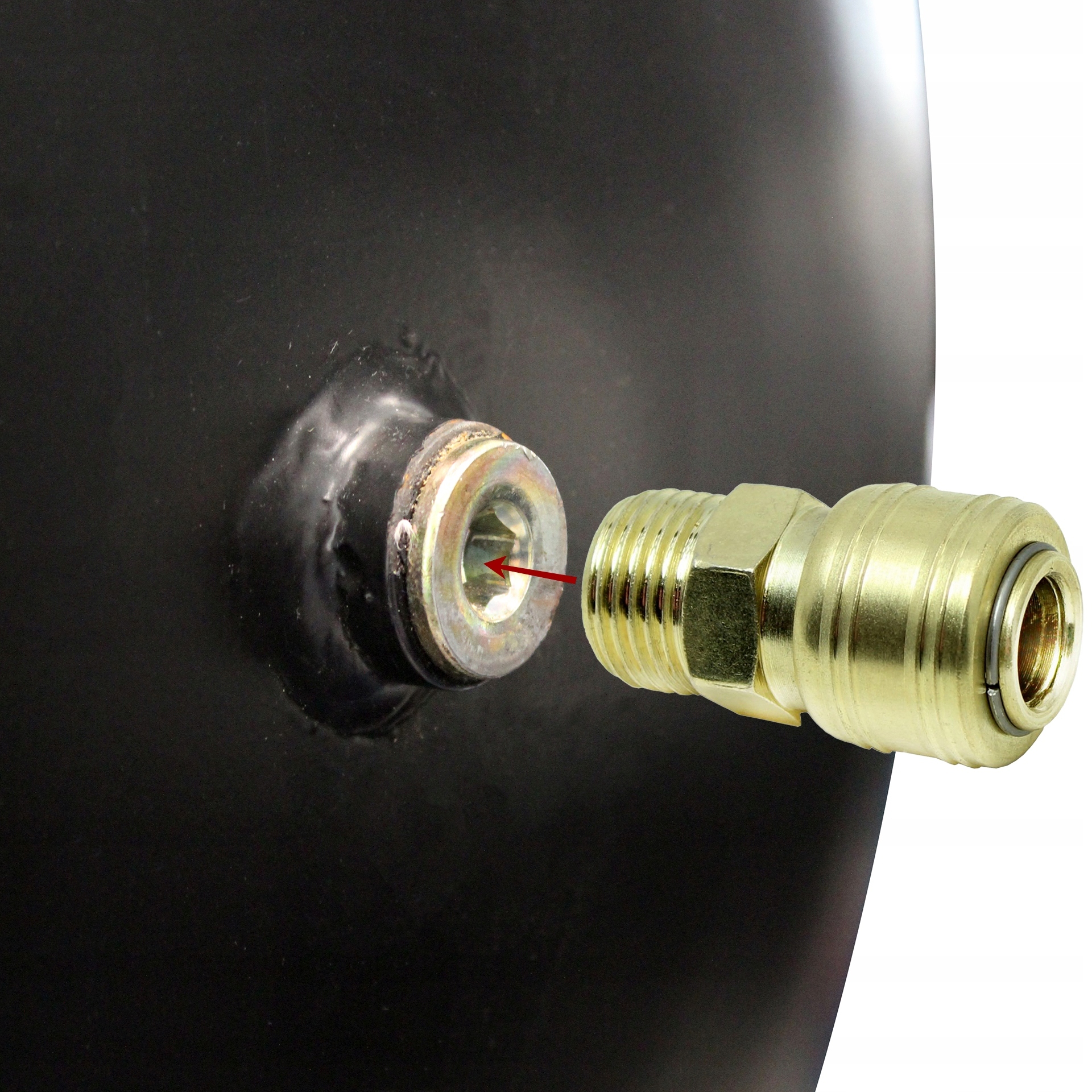 Kompresor olejowy sprężarka 10 BAR 2090 960l/min butla 200L silnik 4kW 400V Ciśnienie maksymalne 10 bar