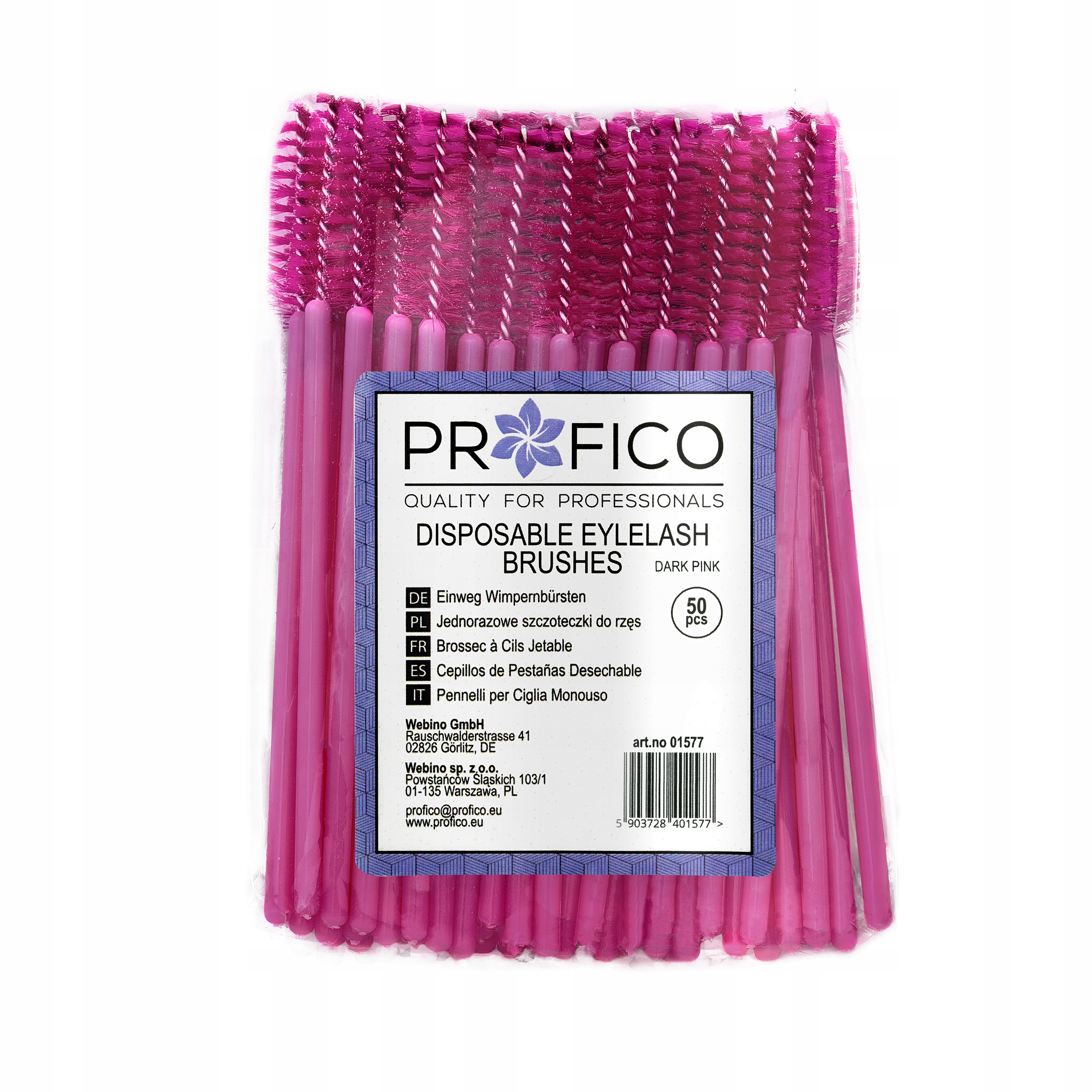 Szczoteczka do rzęs brwi spiralka uniwersalna 50sz Marka Profico