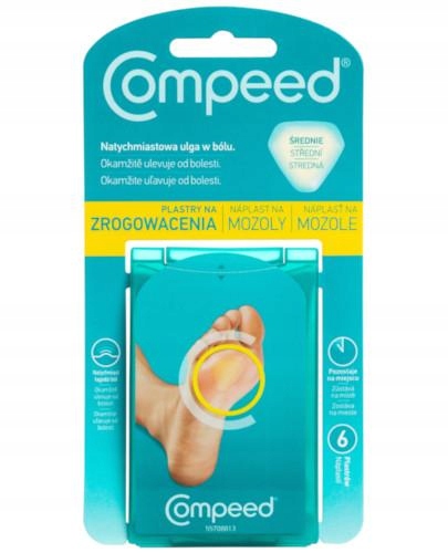 

Compeed Plastry na zrogowacenia średnie 6 sztuk