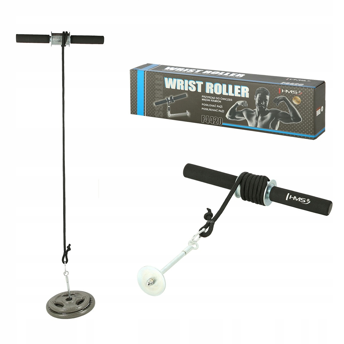 Przyrząd Do Ćwiczeń Przedramion Hms Wrist Roller F4420