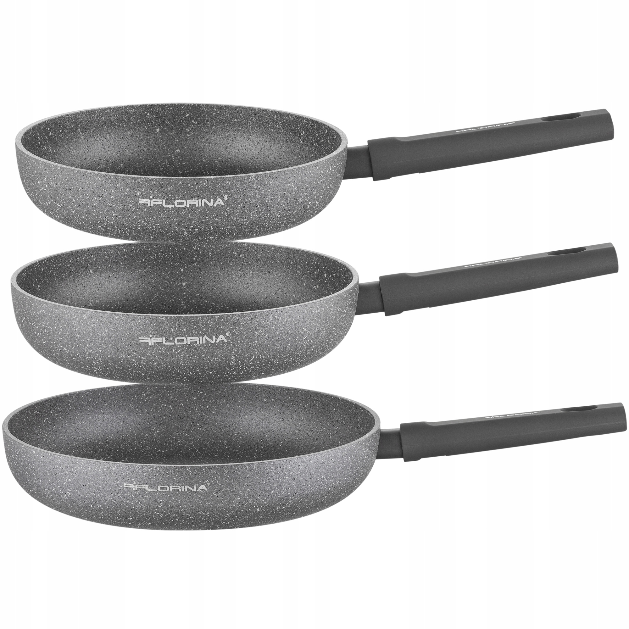 Sada panvíc panvica tradičná hliníková 3 ks Indukcia 24 cm 26 cm 30 cm