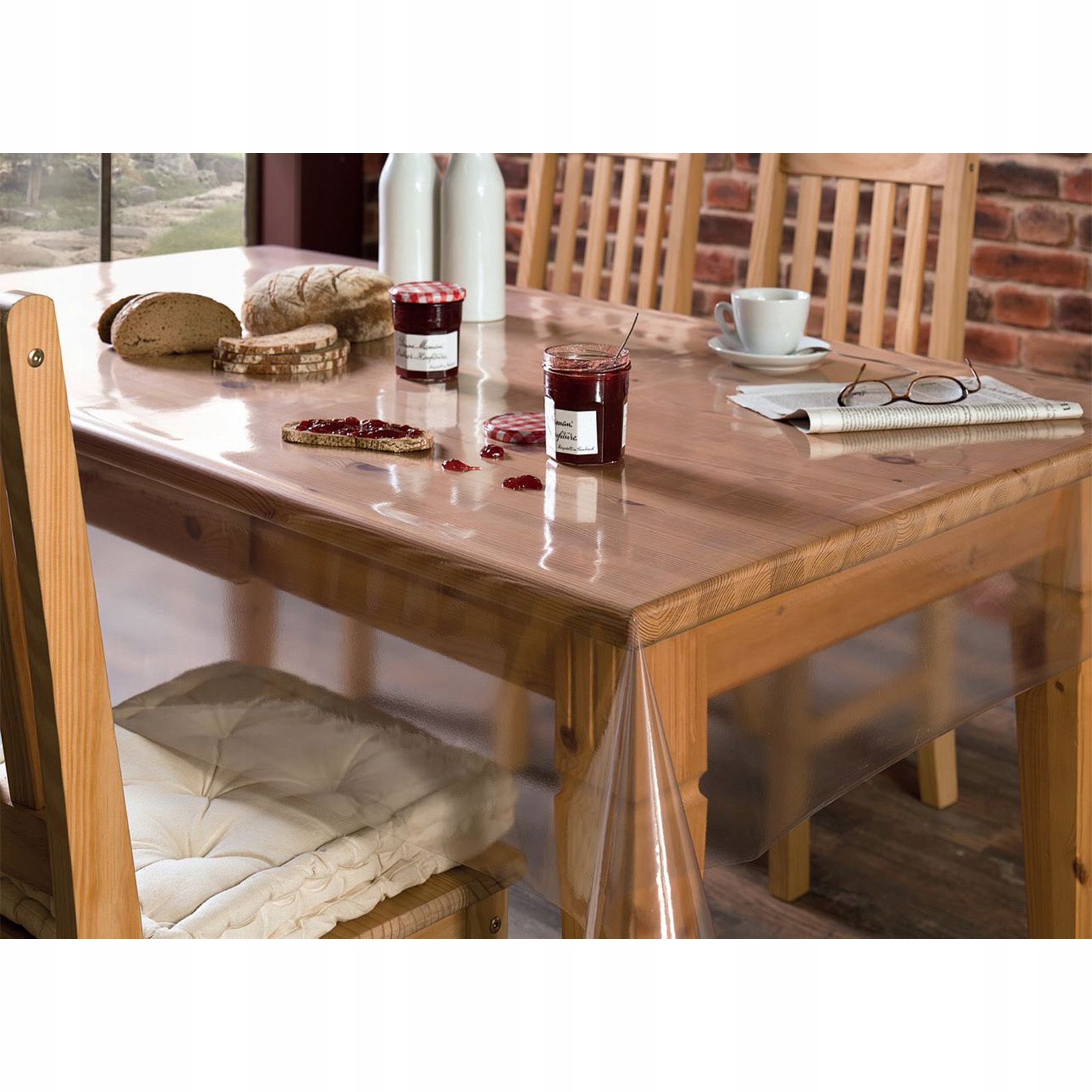 Plamoodporna Bezbarwna Cerata Obrus Na Stół Serwet Marka DecoMeister