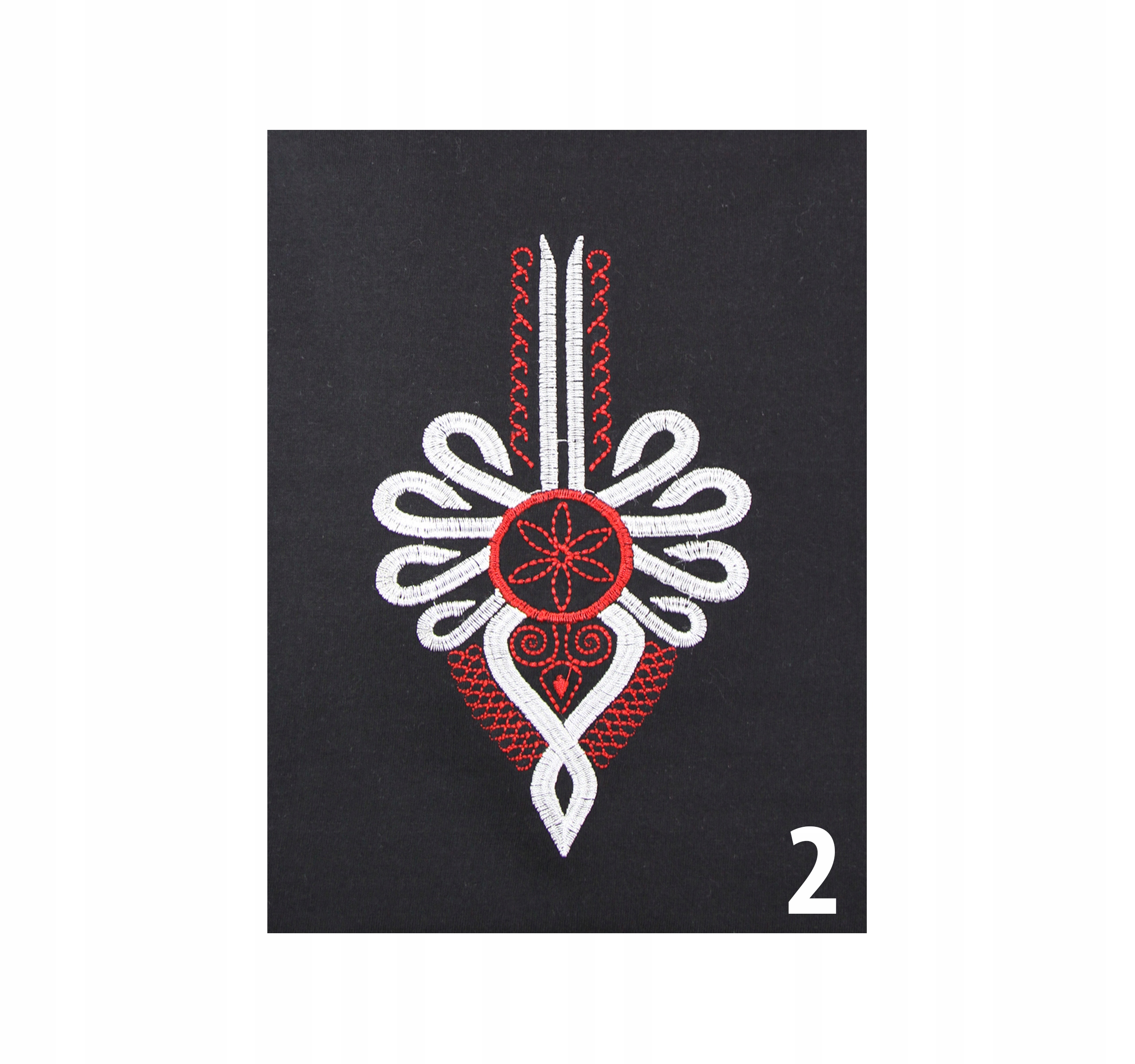 T-shirt koszulka HAFT parzenica góralska folk XXL Szerokość pod pachami 61 cm