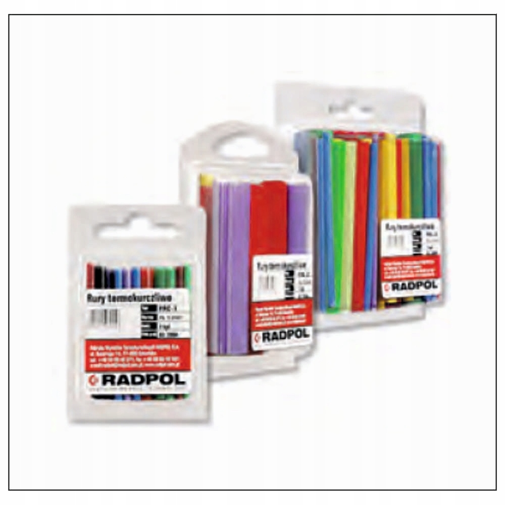 ZESTAW RUR TERMOKURCZLIWYCH CIENKOŚCIENNYCH CIEPŁOODPORNYCH 1kpl. TRYTYT