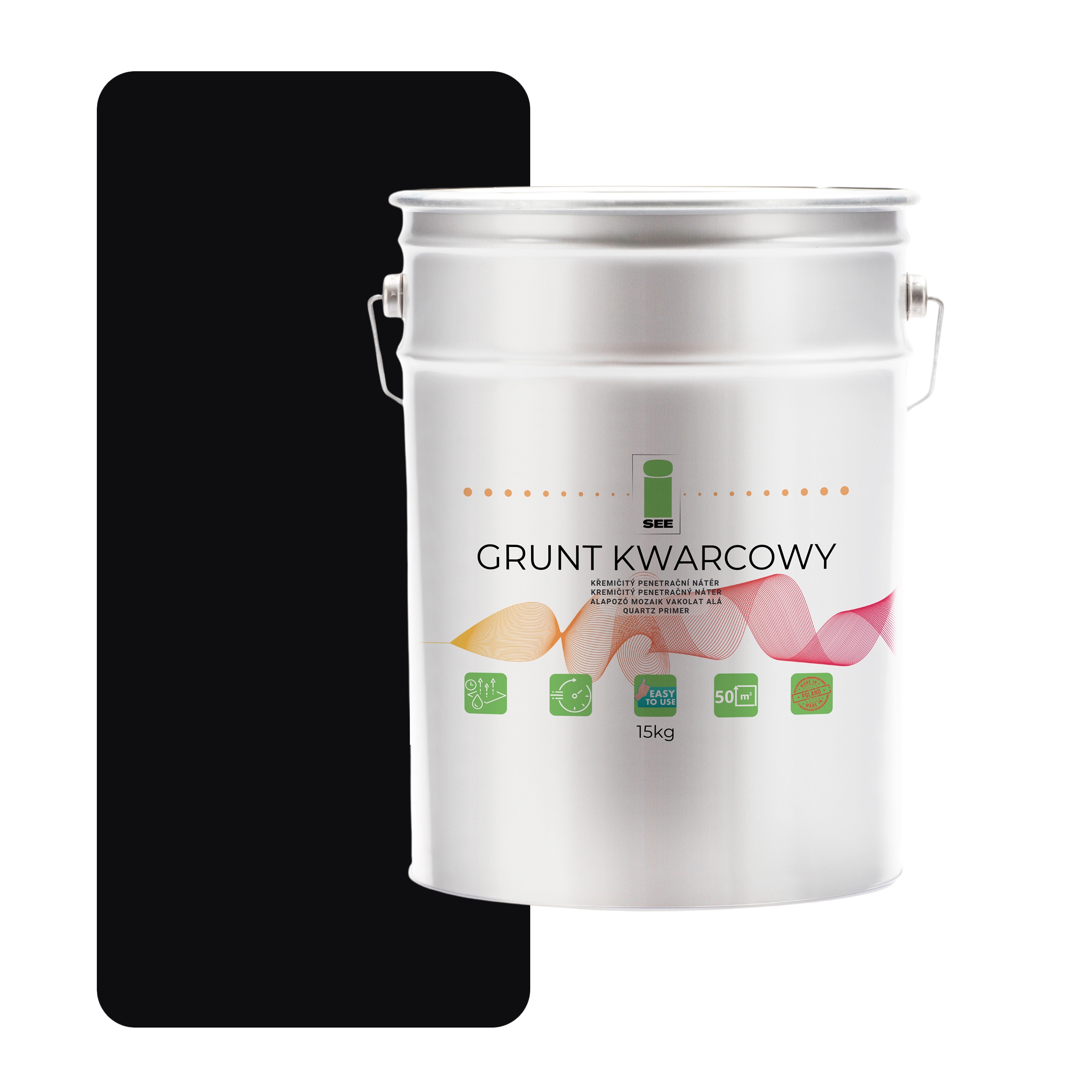 Křemenná Půda Pod Silikonovou Omítku 15 kg Černá F9005