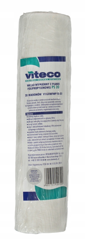 

Wkład Filtra Polipropylenowy Pp 10/20 Viteco