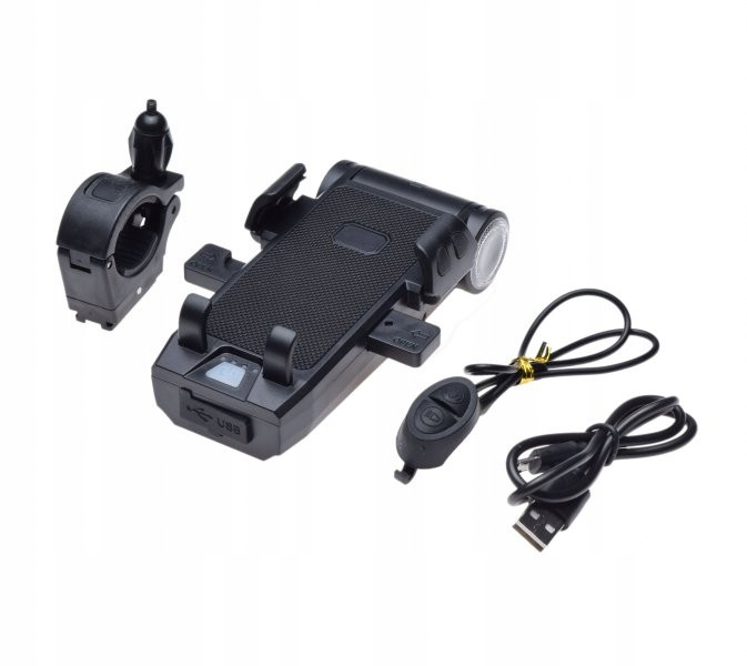 Lampa Rowerowa Przód Uchwyt Telefonu Led Power Usb