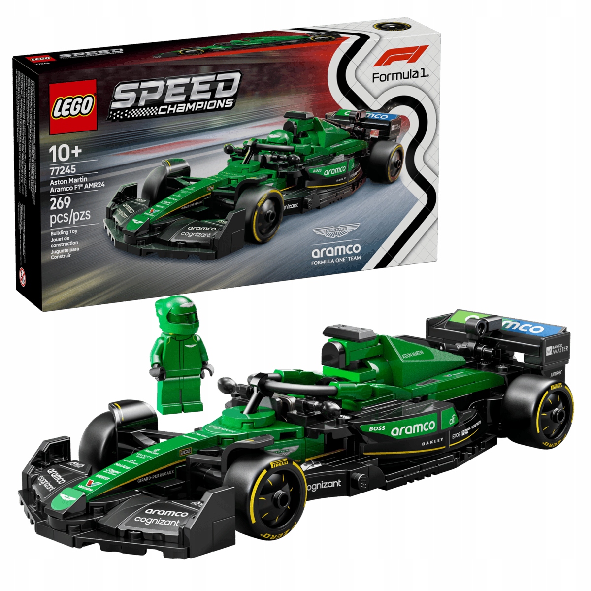stavebnice Lego Speed Champions 77245 Formule F1 Aston Martin Aramco AMR24