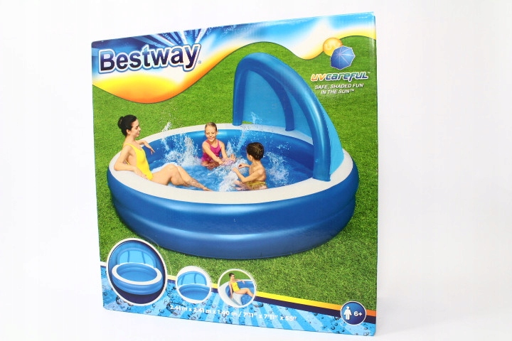Nafukovací bazén se stříškou 241x241x140 B54337, Bestway, 181912.