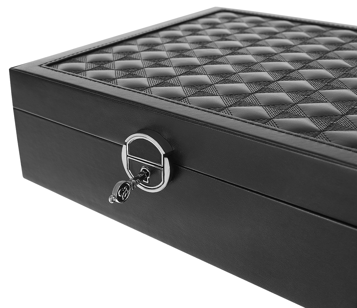 Вместительный органайзер-шкатулка Элегантный футляр-шкатулка для ювелирных часов Ширина изделия 25,5 см