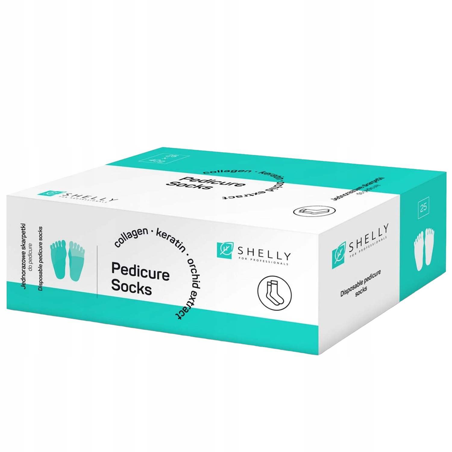 na jedno použití Ponožky na pedikúru Shelly ks 25 kusů roušek na nohy