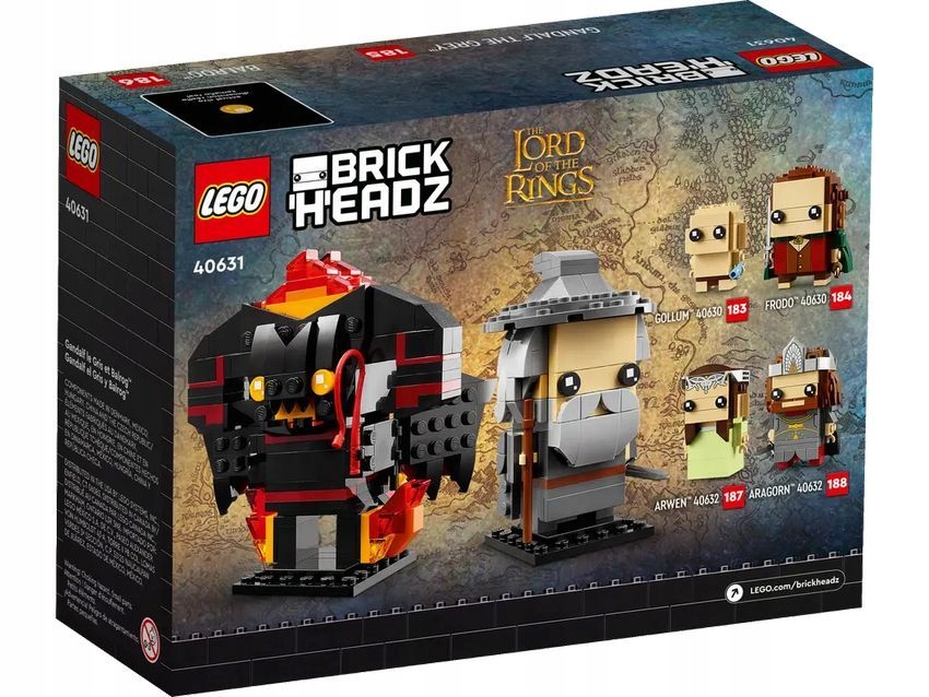 LEGO Brickheadz 40631 Gandalf Szary i Balrog Marka LEGO