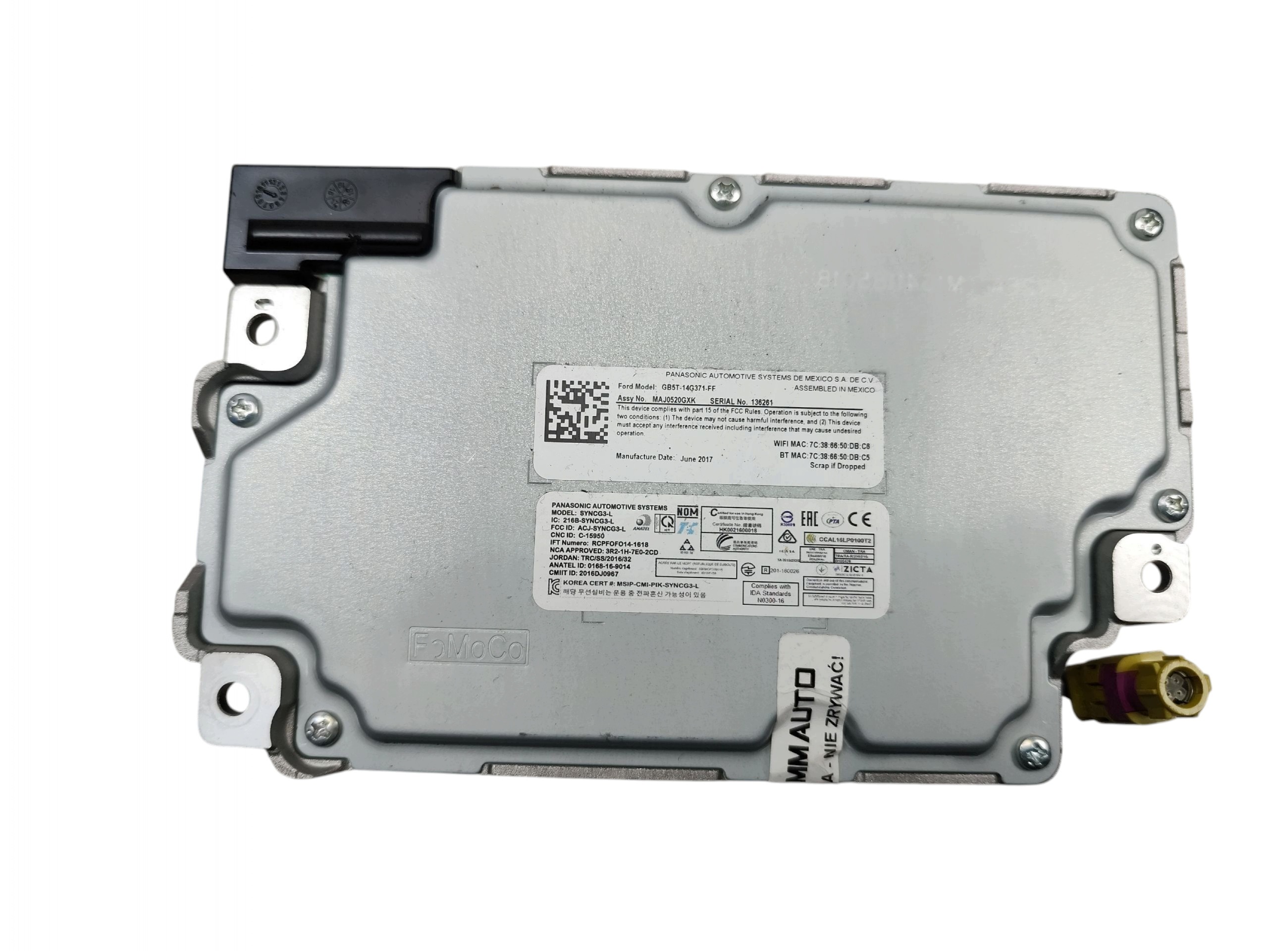 module navigation devices GPS FORD EDGE II MK2 S-MAX MK2 MONDEO MK5 GB5T-14G371-FF