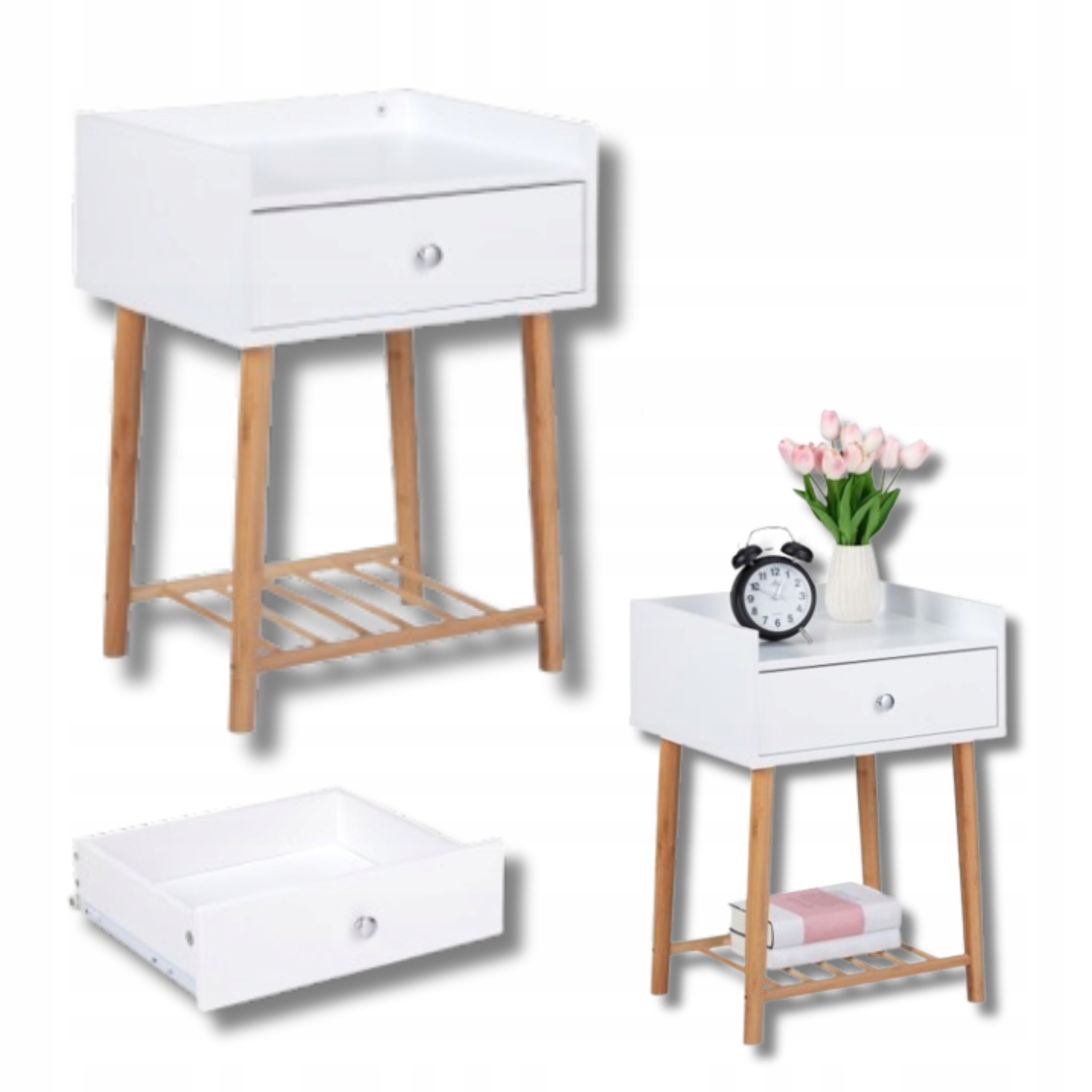 Noční Stolek se Šuplík noční stolek do ložnice, komoda do předsíně