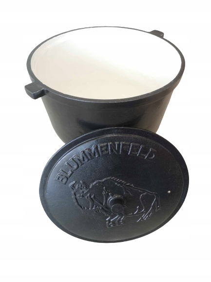 Kociołek żeliwny z emalią - emaliowany 7L Blummenfeld ognisko prażonki gril EAN (GTIN) 5905274864042