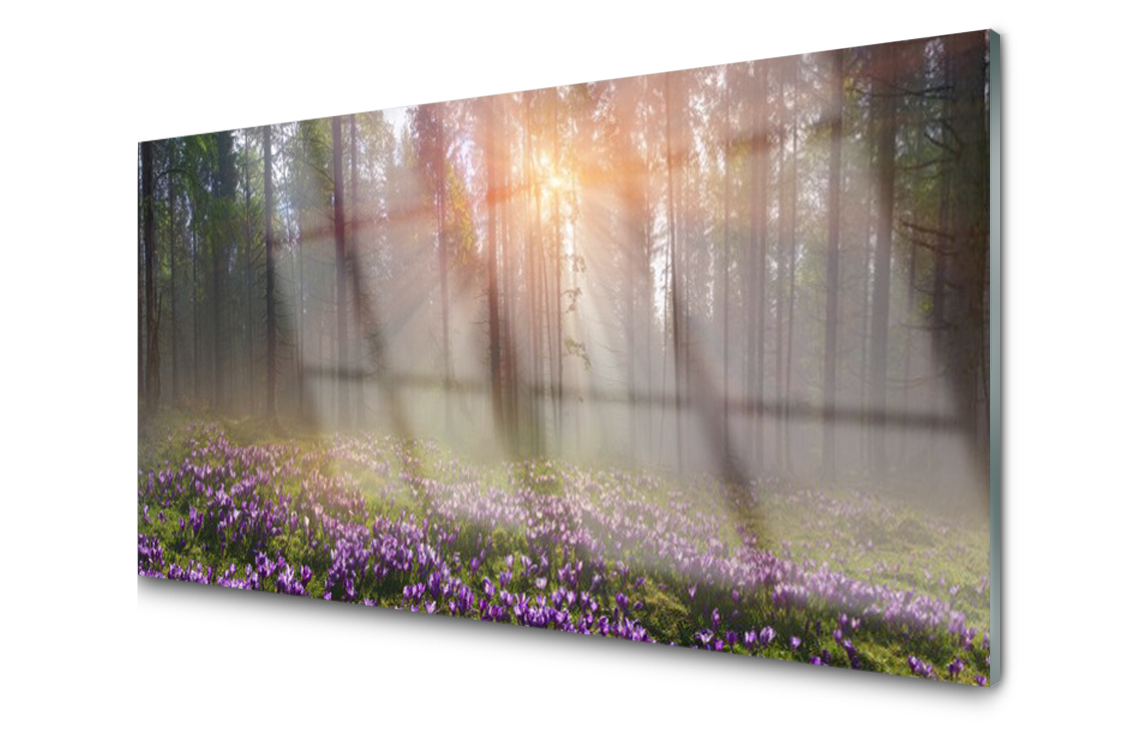 

Panel szklany dekor Las Kwiaty Roślina 140x70