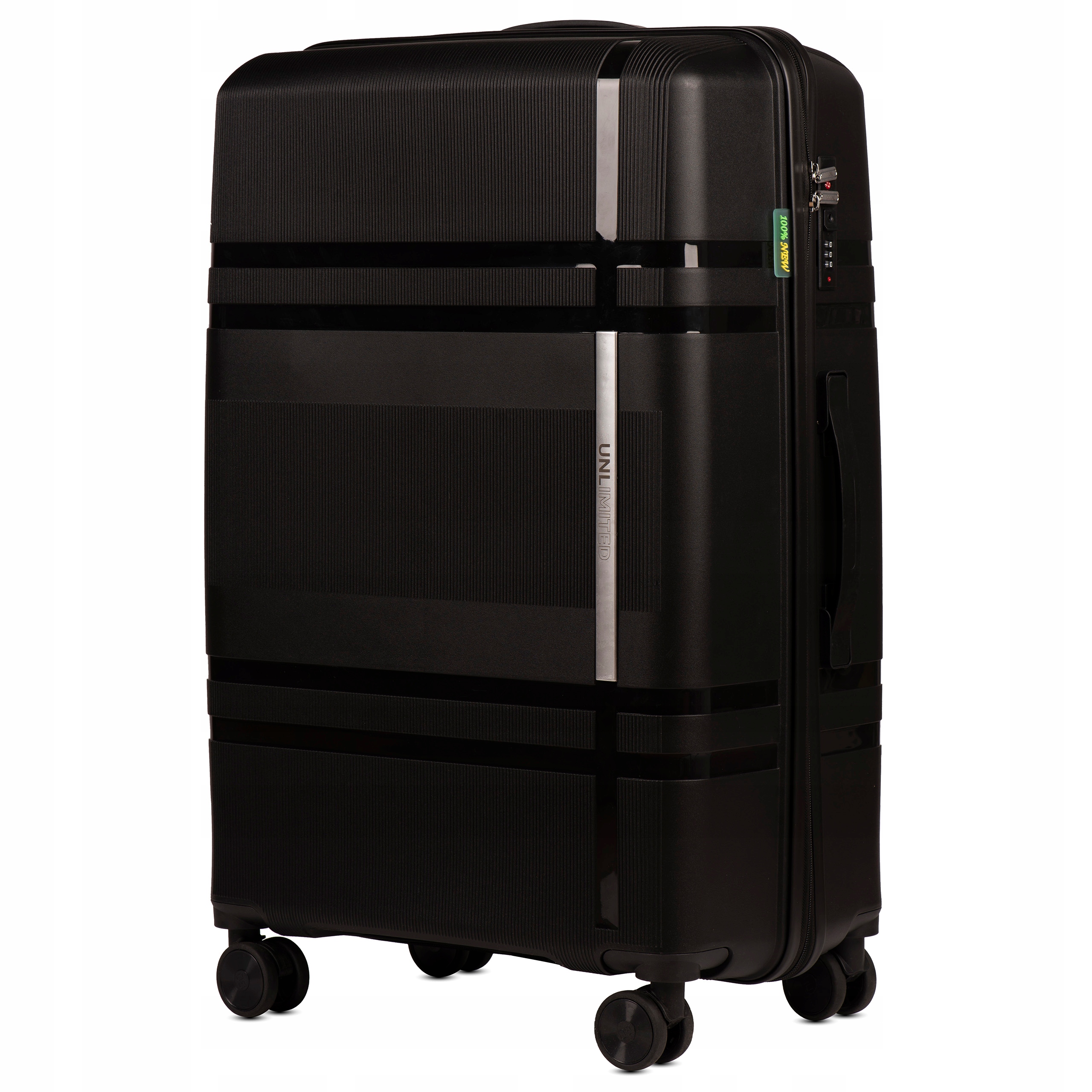 Niezniszczalna DUŻA WALIZKA podróżna XXL na kółkach TWARDA polipropylen Wysokość 74 cm