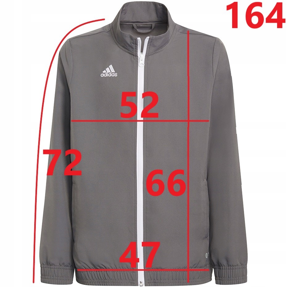 Dres dziecięcy Adidas Entrada 22 komplet roz. 164 Skład surowcowy 100% poliester