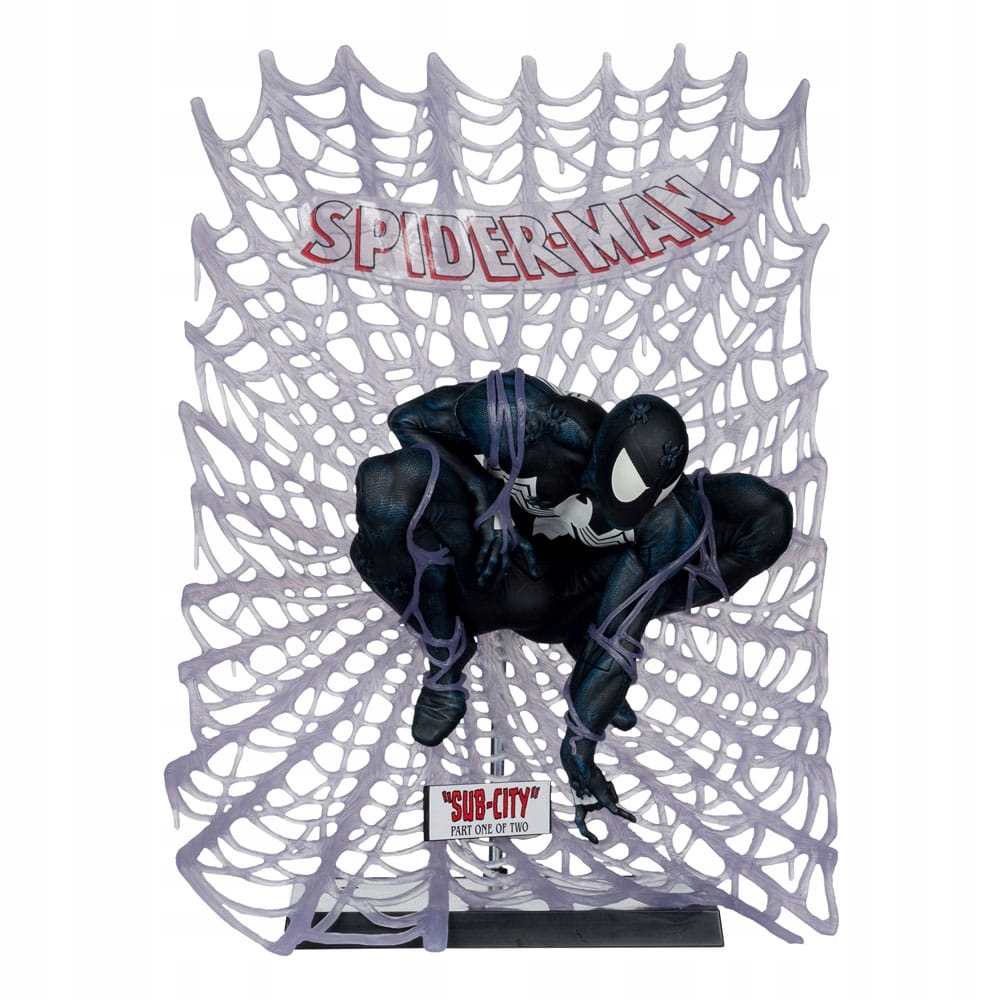 Socha Spider-Man z Pvc kolekce Marvel 1/6 Spider-Man #1) (Černý oblek) (Cha)