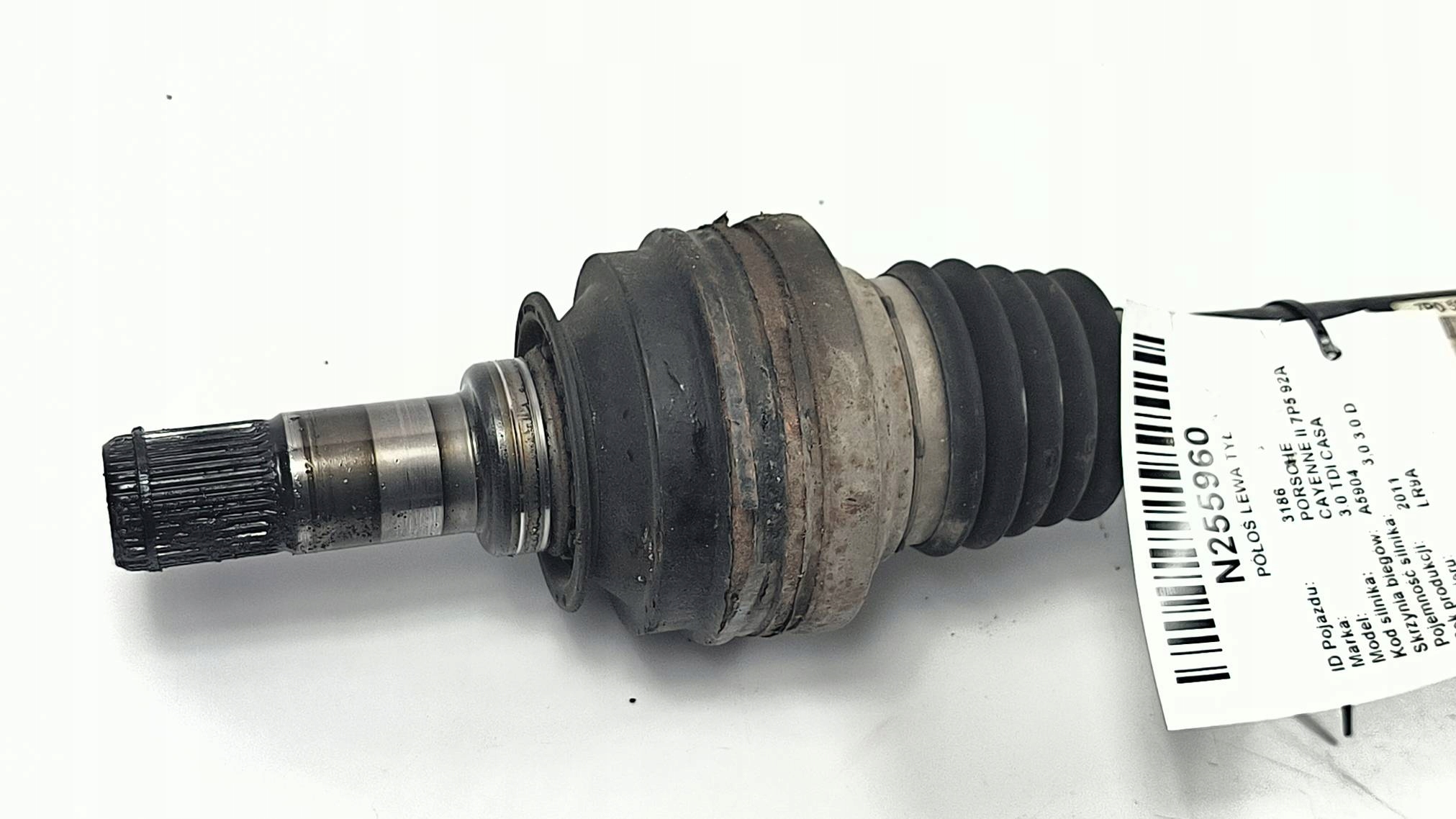 semi-axis left rear part 7P0501201G 3.0 D PORSCHE CAYENNE II 7P5 92A