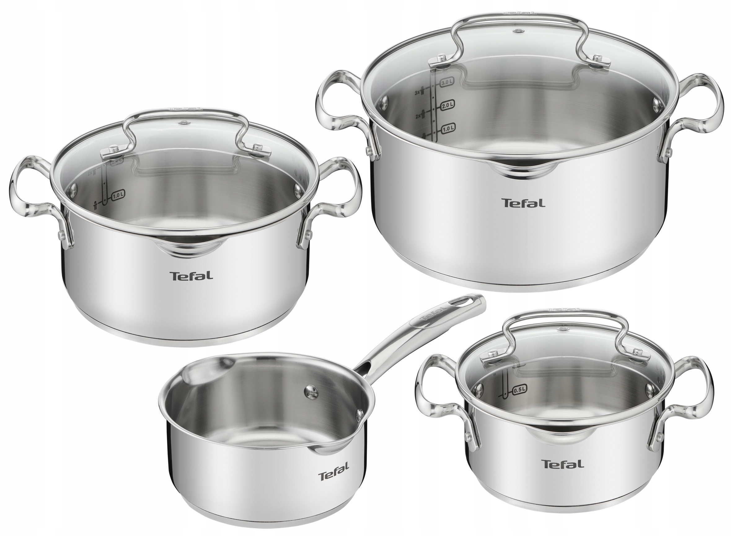 Tefal Duetto+ sada hrnců s poklicí 7dílná G719S734