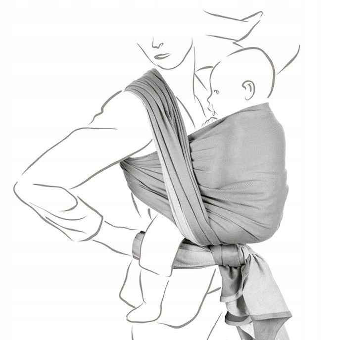 CHUSTA DO NOSZENIA NIEMOWLĄT NOSIDEŁKO MATERIAŁOWA DO 20KG DLA RODZICA Rodzaj nosidła Miękkie