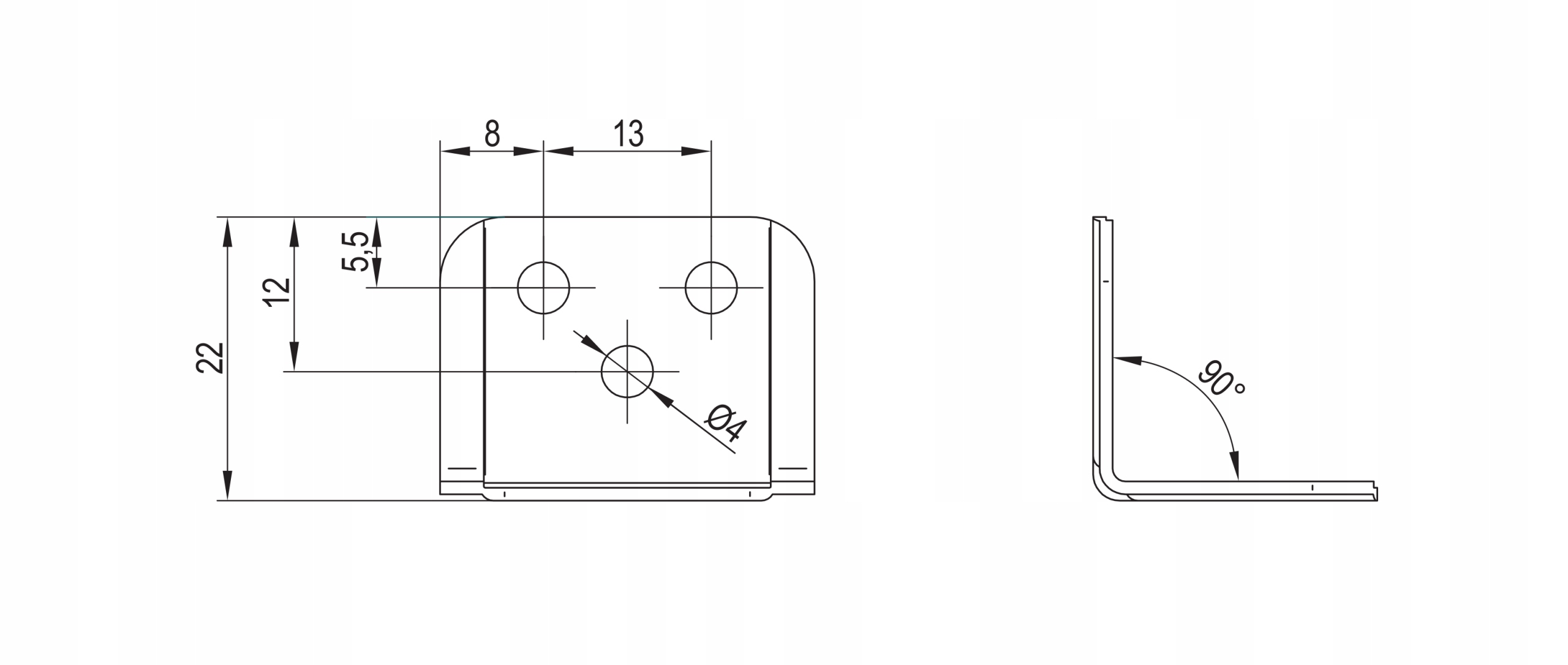 40 x KĄTOWNIK MEBLOWY ZŁĄCZE KOMANDOREK CIEMNY DĄB Marka inna