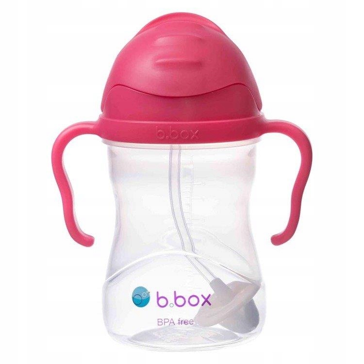 

Bidon ze słomką 240 ml, malinowy, b.box
