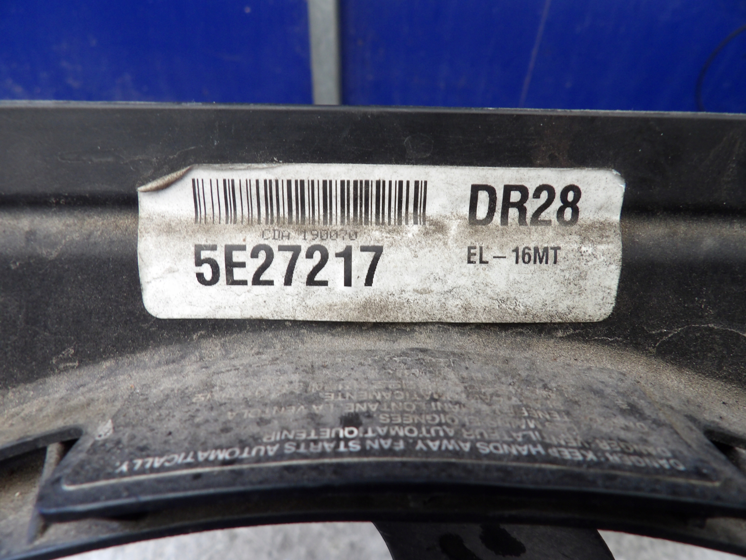 Kia Cerato e 1,6 Ventola radiatore