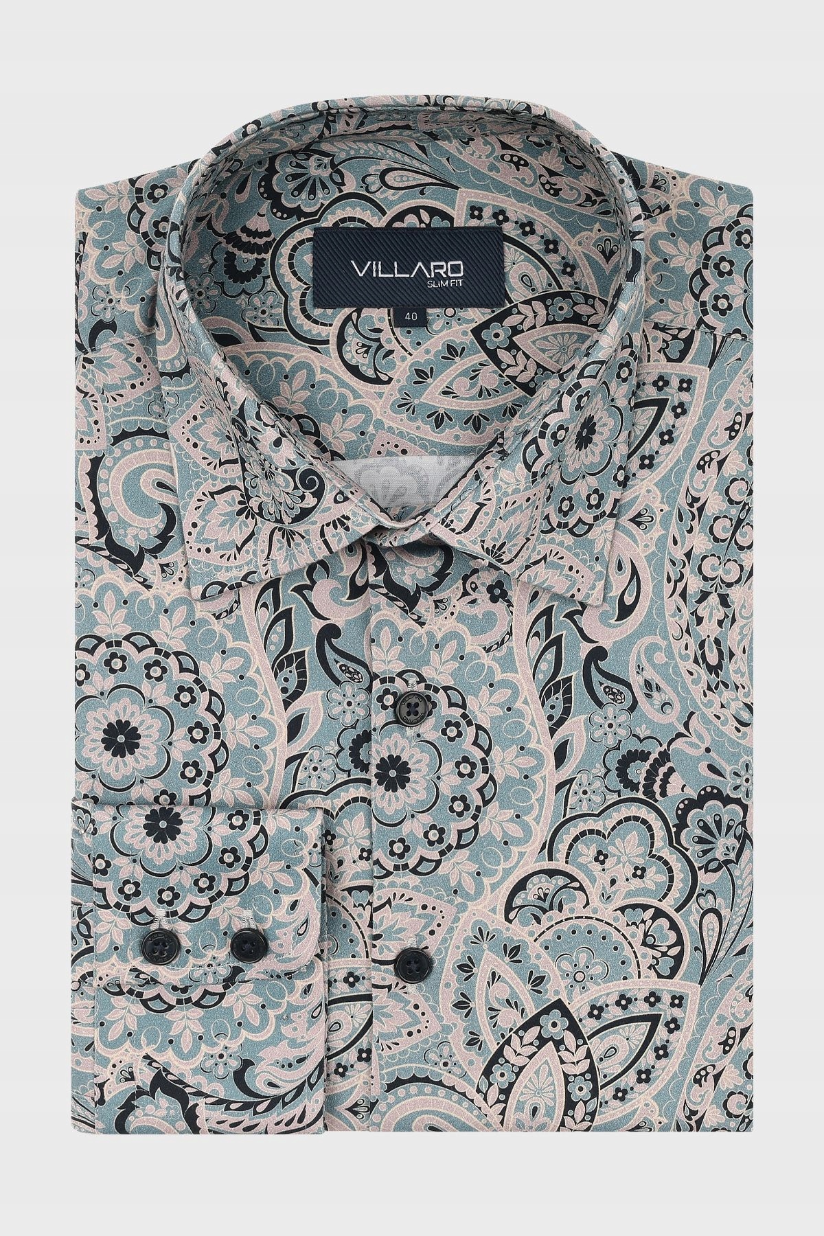 Šedá pánská košile Vzor 44-188/194 Slim Fit
