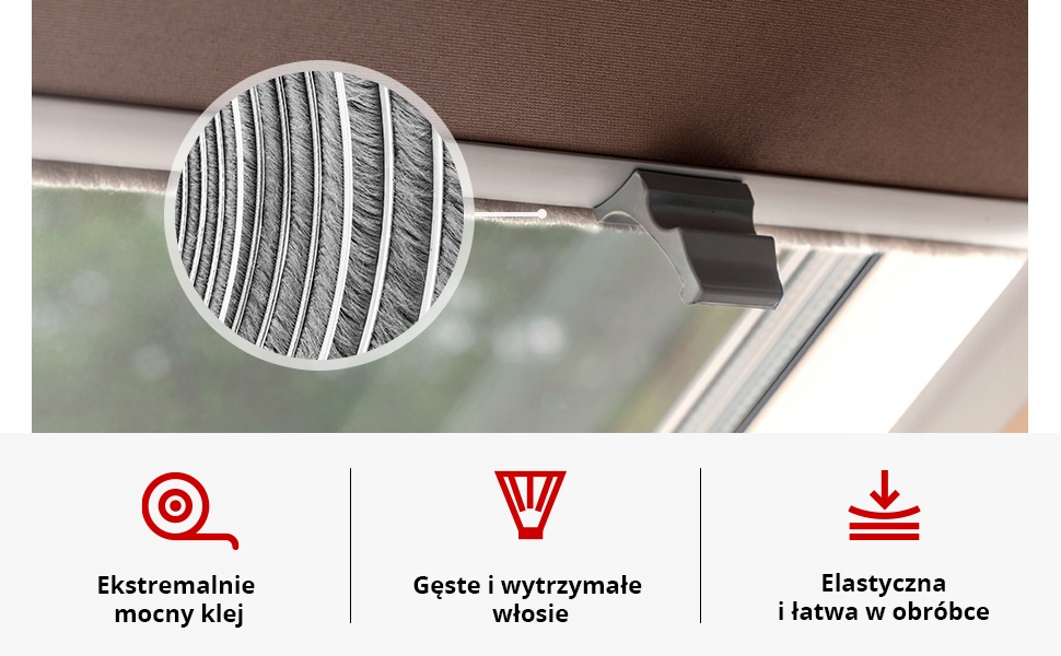 Uszczelka samoprzylepna do szafy 5/6mm 5m szara Marka Steigner