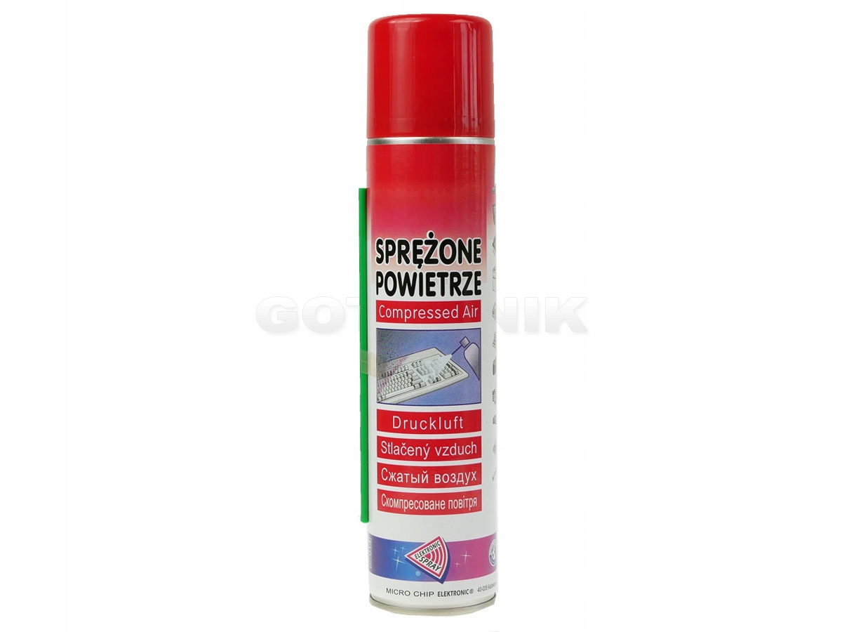 

Sprężone powietrze 300ml art.014 z rurką