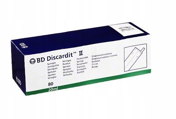 

Strzykawki 20 ml 80 sztuk Bd Becton Dickinson