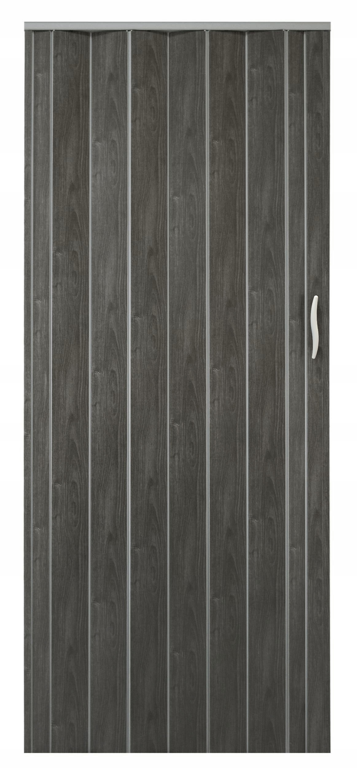 DRZWI HARMONIJKOWE PRZESUWNE DĄB GRAFIT 001P 100cm