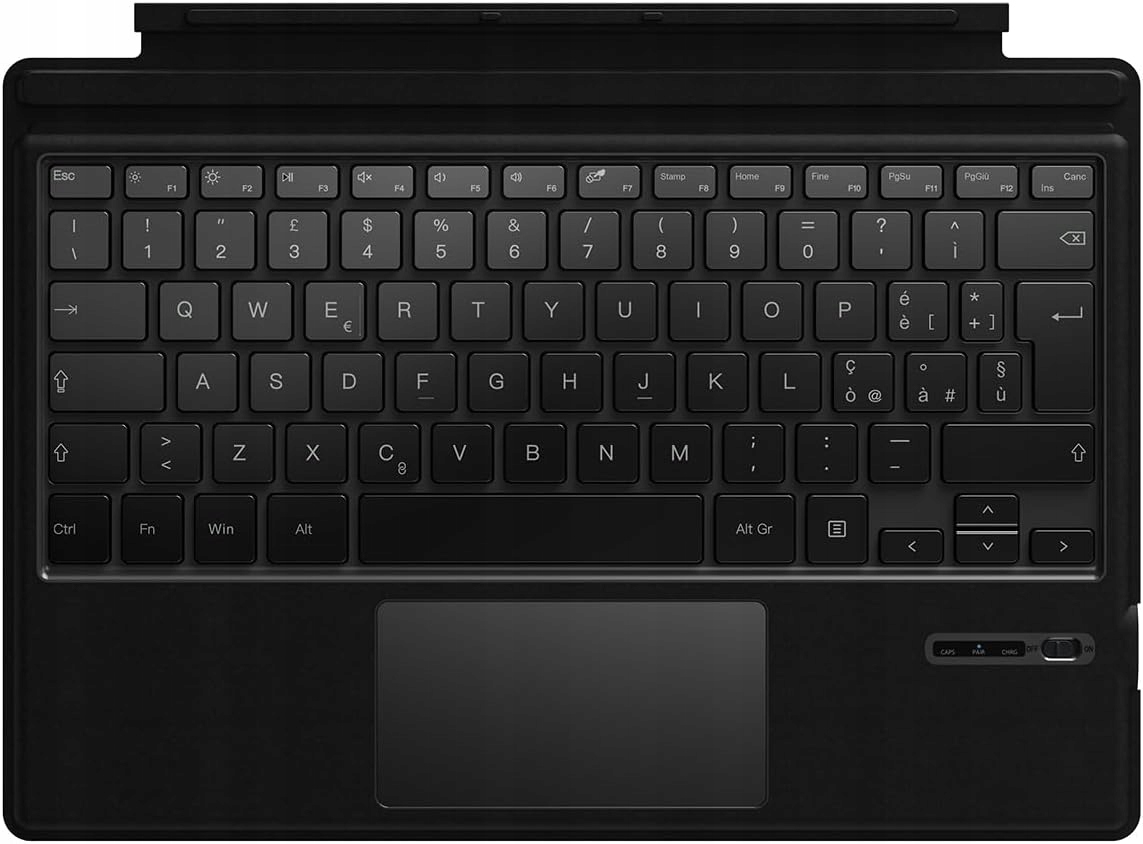 Bluetooth klávesnice Qulose pro Surface Pro 7/6/5/4/3 s touchpadem Qwerty
