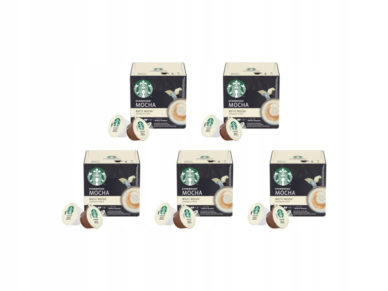 Kapsułki White Mocha do ekspresu Nescafe Dolce Gusto 5 x 12 sztuk