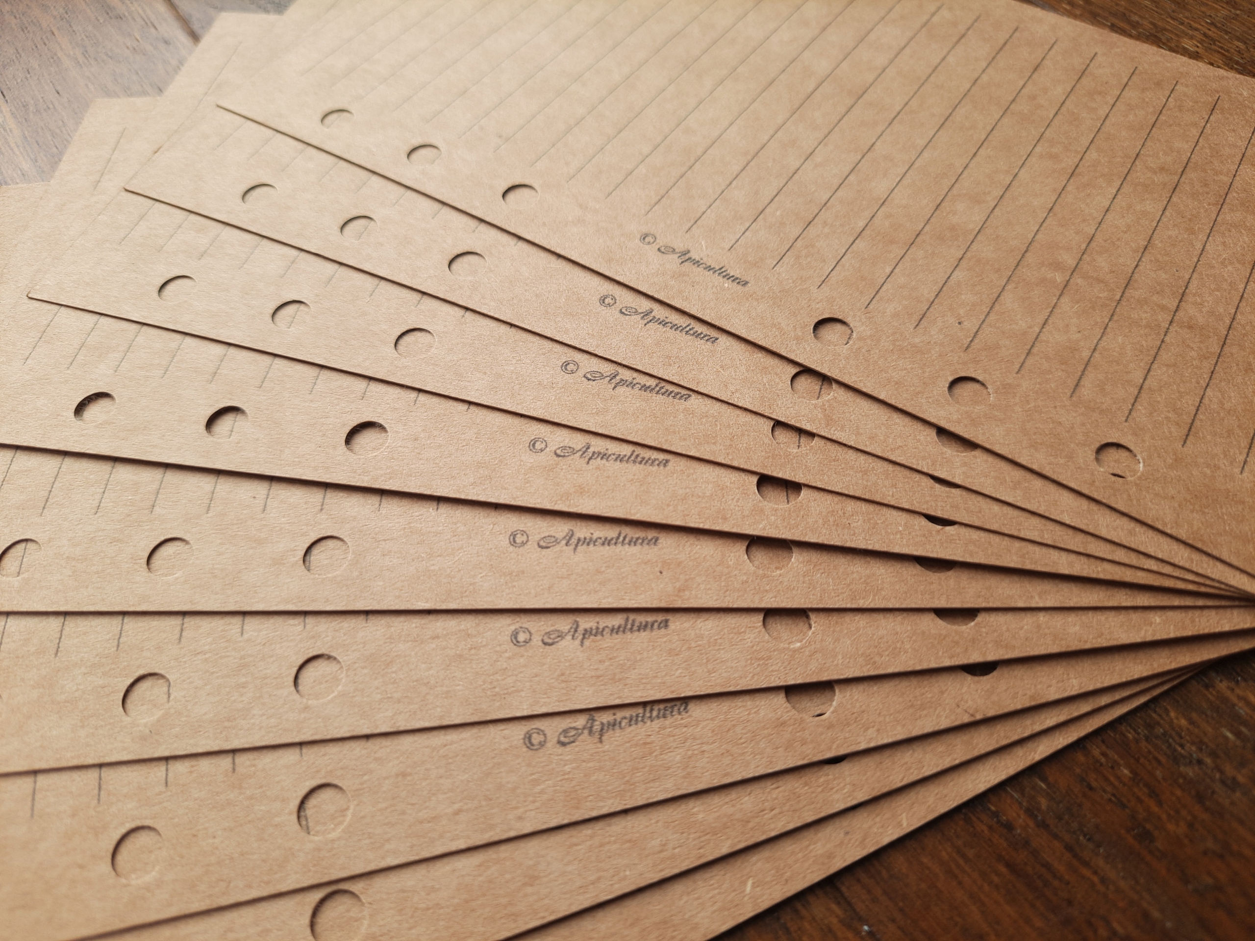 Wkład segregatora notesu planera EKO KRAFT - zadruk LINIA - A6 9,9x17cm Rozmiar A6