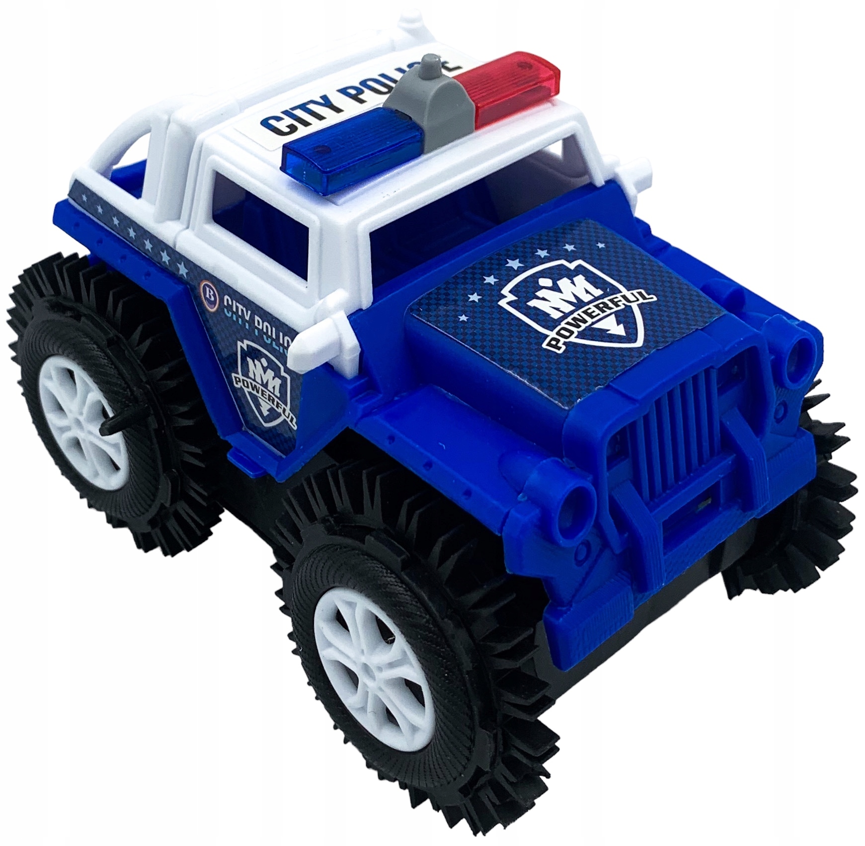 Auto policja autko przewrotka na baterie kopyrtek