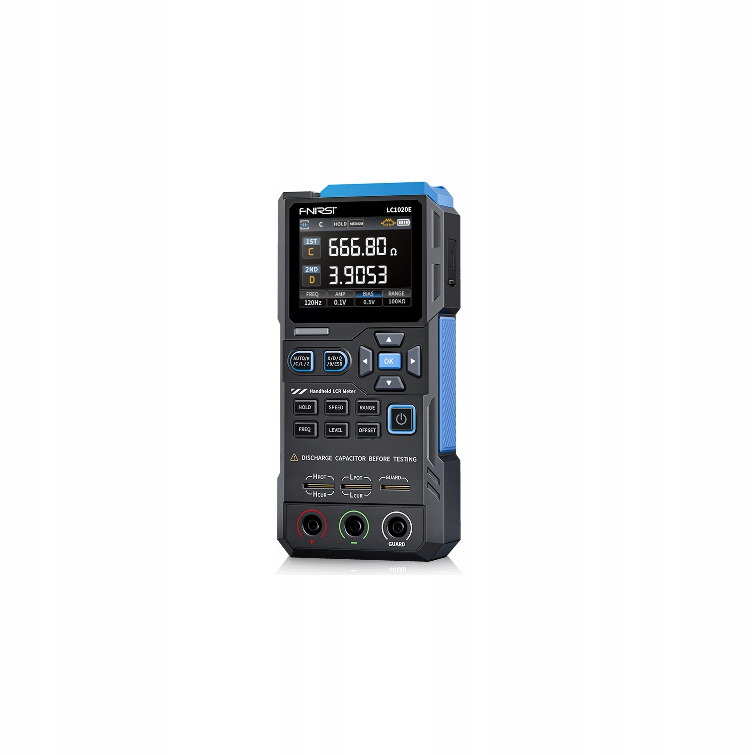 Fnirsi LC1020E tester elektronických súčiastok digitálny mostík Lcr