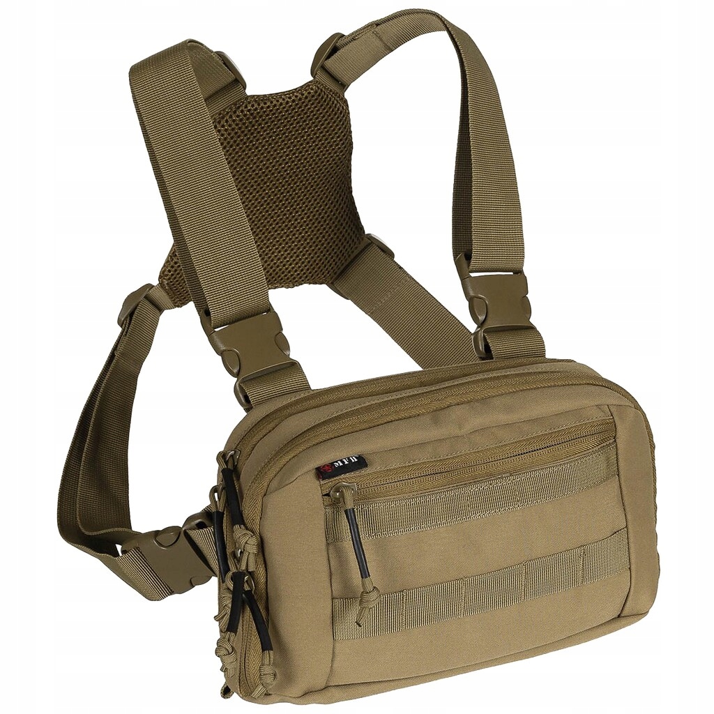 Vojenská taktická taška s organizérem Mfh Recon Chest Pack Molle Coyote