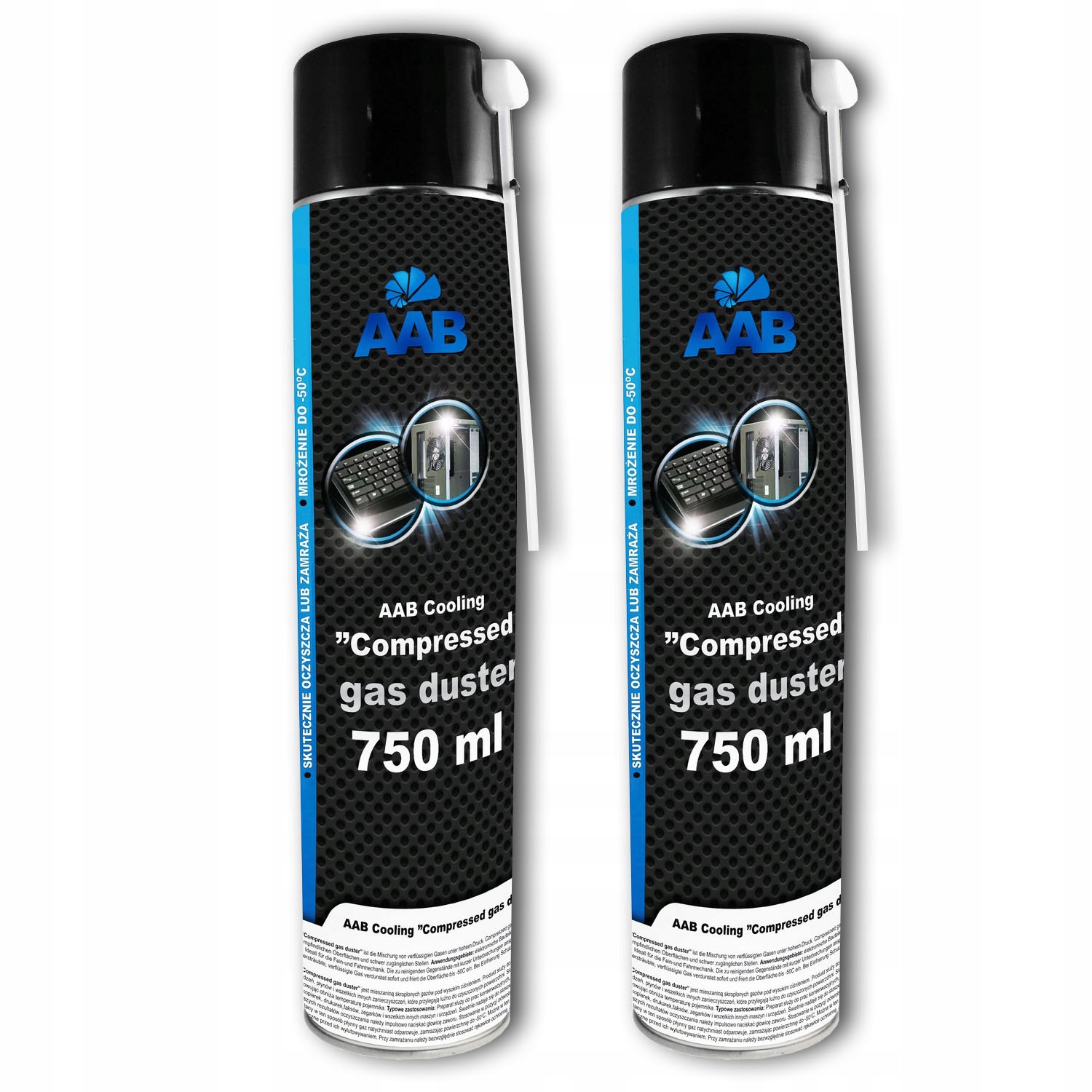 

2x Aab Cooling Sprężone Powietrze 750ml 4x Rurka