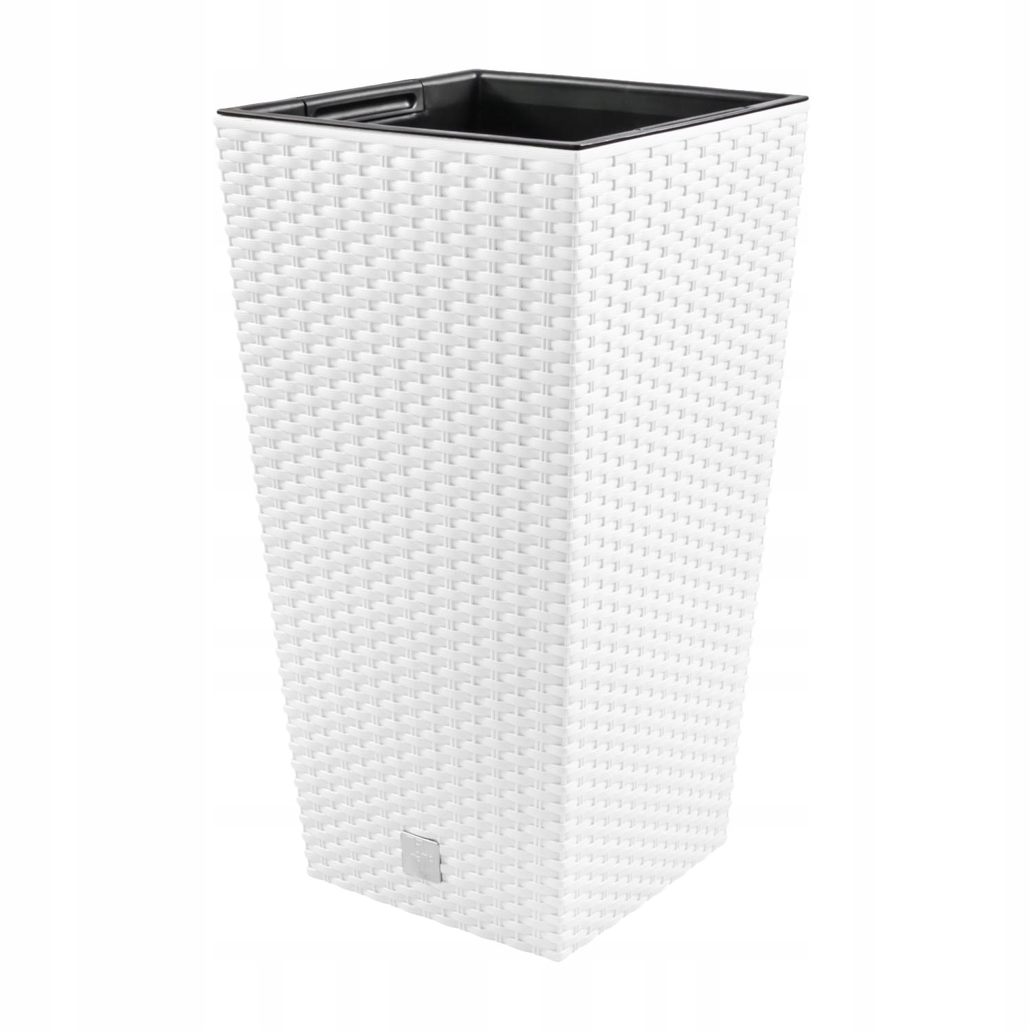 

Doniczka rattan DRTS170 Rato square wkład Biały