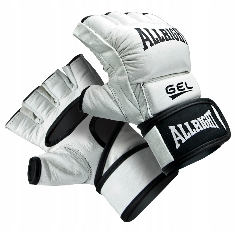 Mma Rukavice Pro Pu Velikost XL Tréninkové Úchopové Na Sáček Bílé Allright