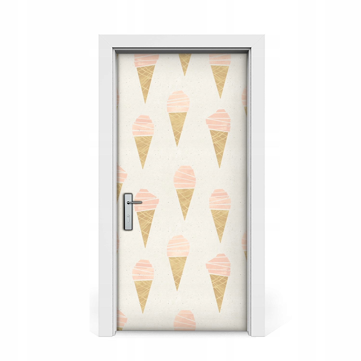 

Naklejka na drzwi okleina Różowe lody 95x205