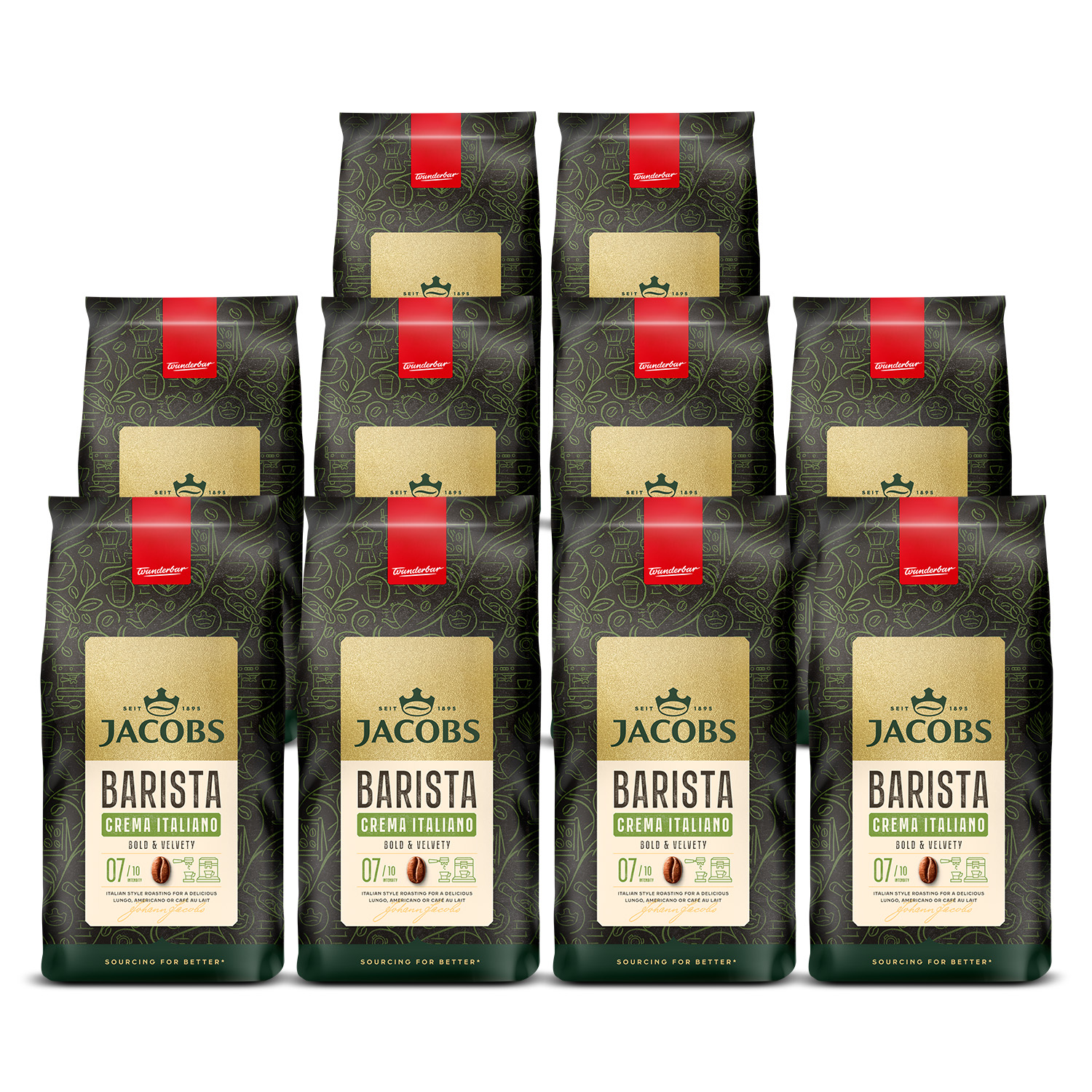 Kawa ziarnista Jacobs Barista Crema Italiano 10x 1kg