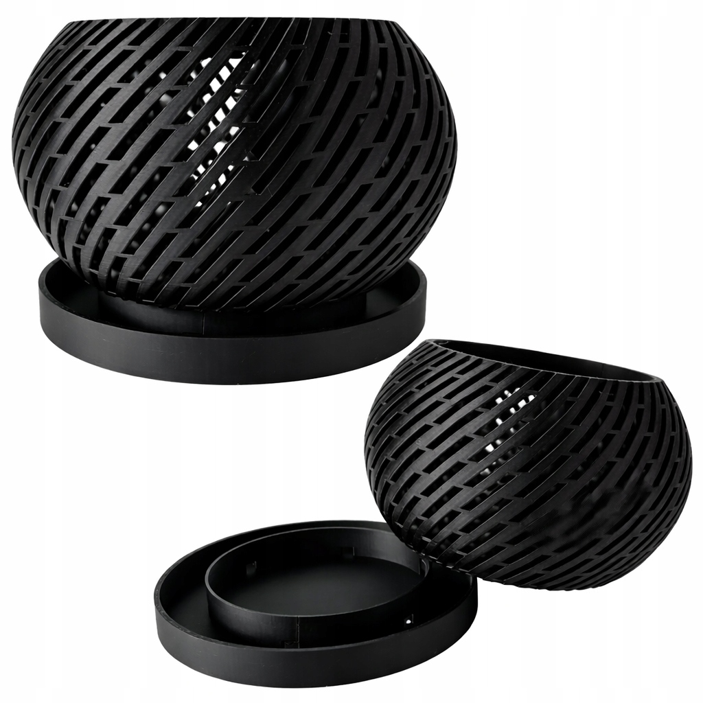 Stylový květináč na orchidej, domácí přístup vzduchu ke kořenům, tác 13 cm