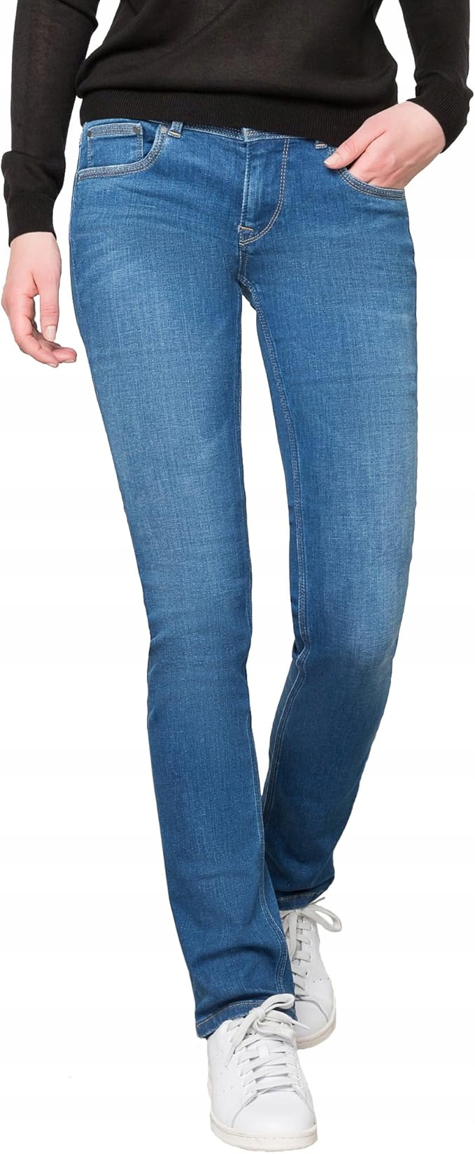Pepe Jeans Džíny Úzké Nohavice Středního Stavu Modré Bavlna 32/32 Xta