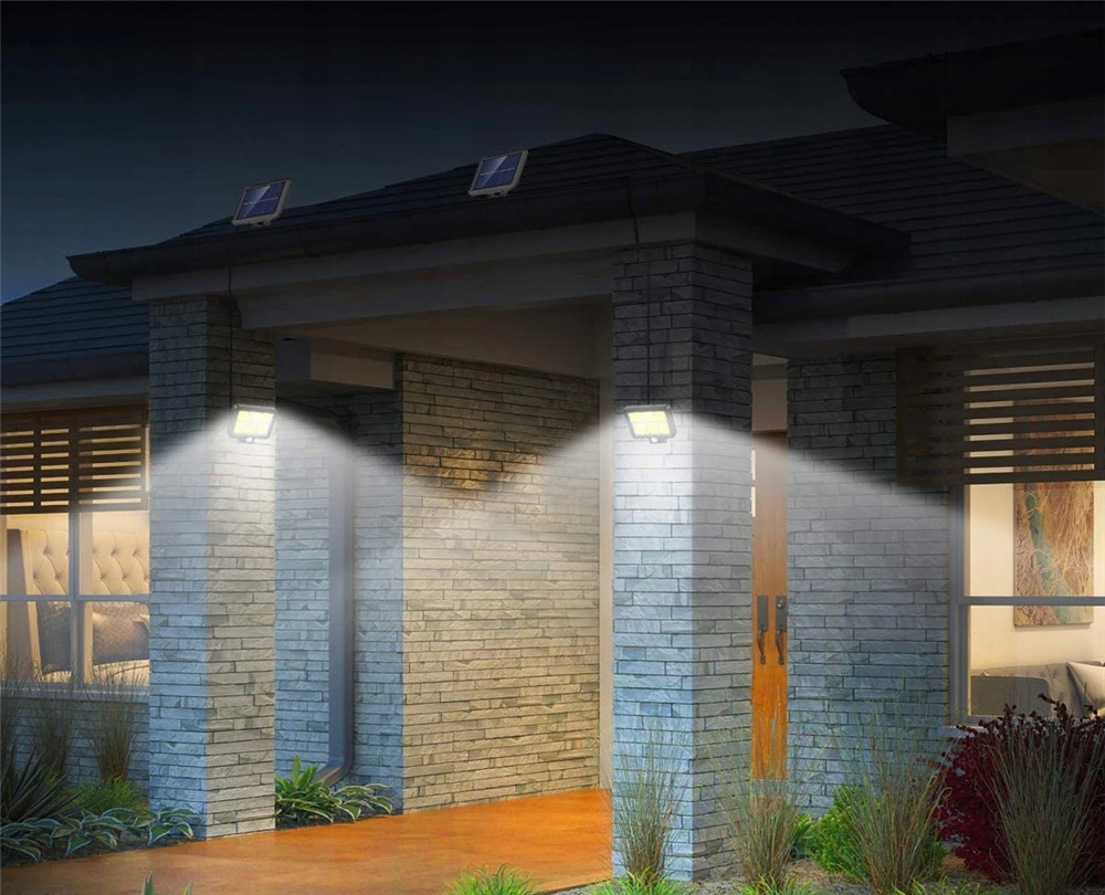 LAMPA SOLARNA LED CZUJNIK RUCHU ZMIERZCHU ZEWNĘTRZNA HALOGEN OGRODOWA Strumień świetlny 500 lm