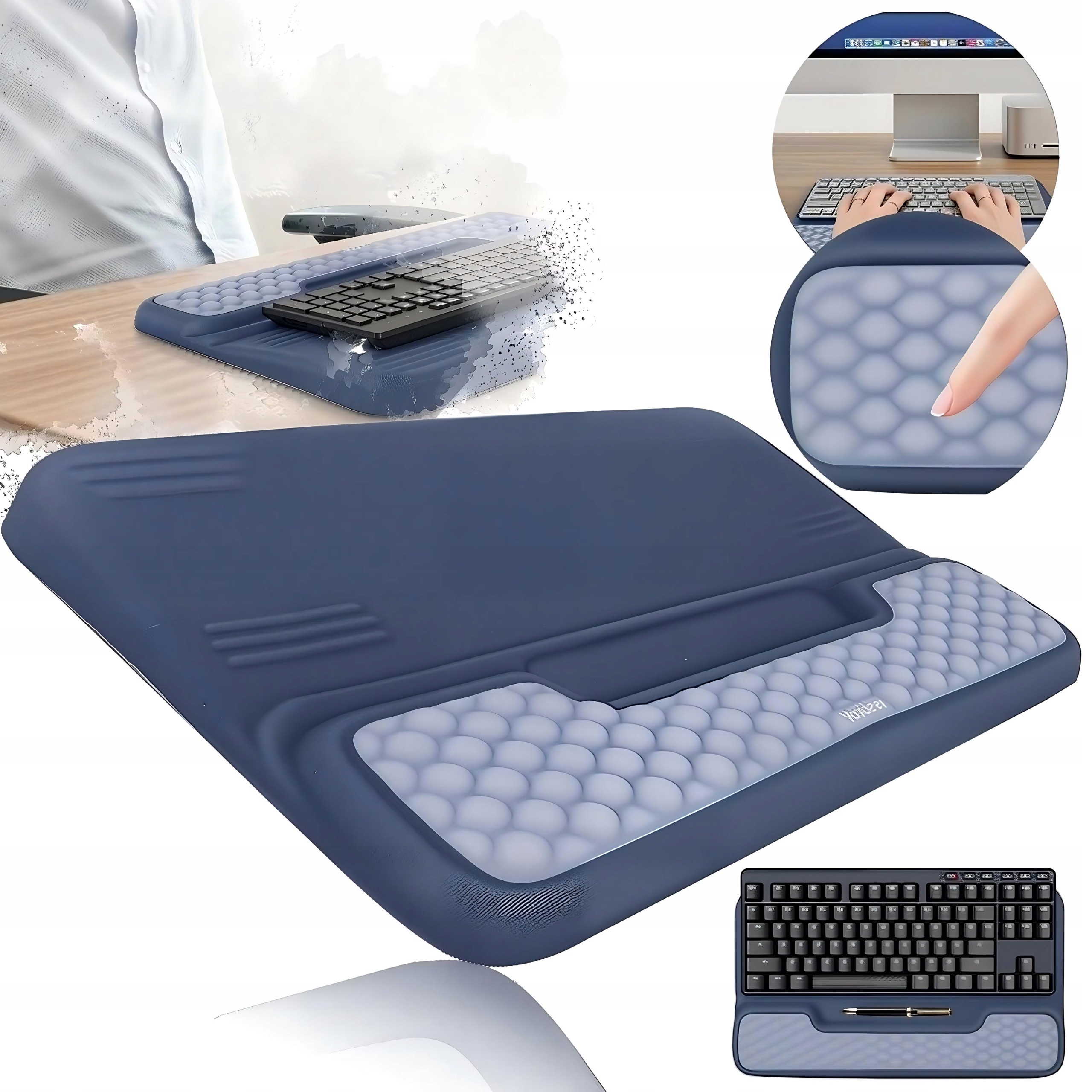 Podložka Pod Zápěstí Stojan Na Klávesnici Pevná Protiskluzová Fialová