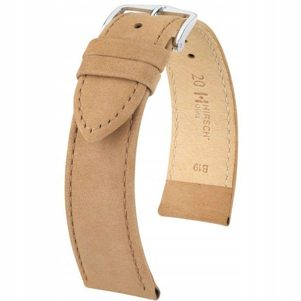 Béžový kožený opasek 22 mm Hirsch Osiris 03433090-2-22 (L)